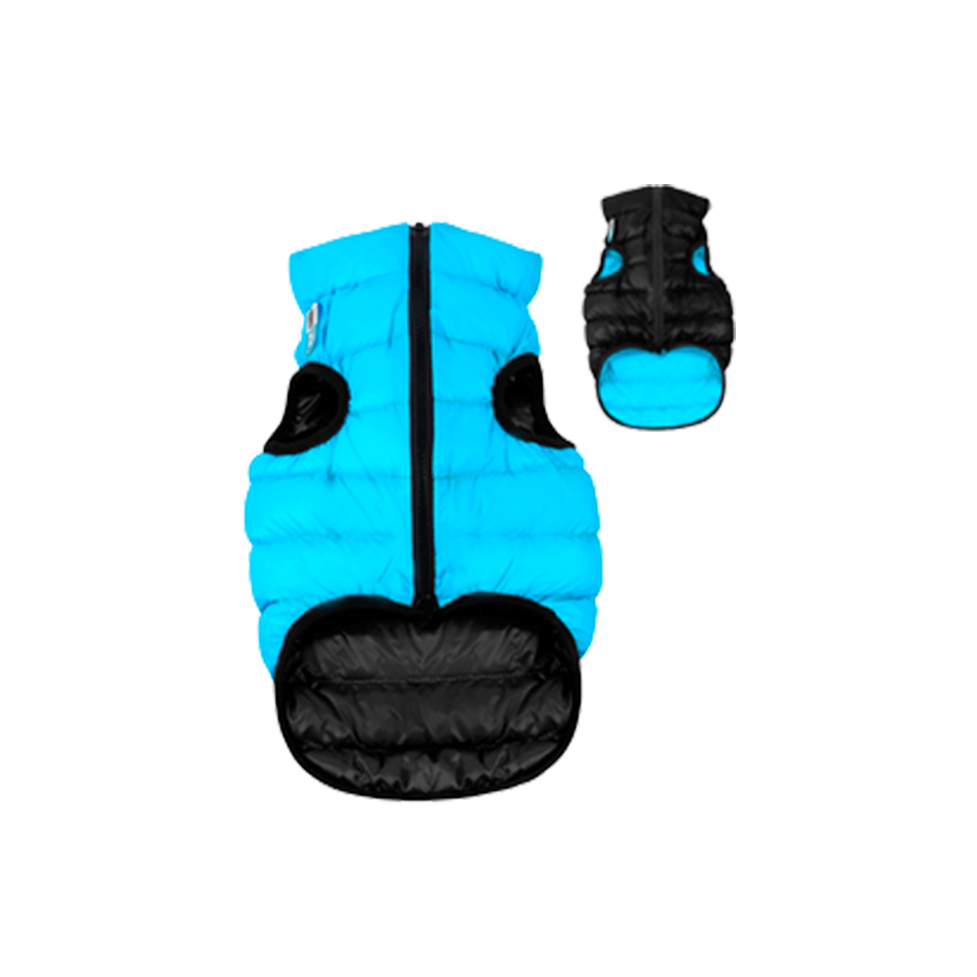 AiryVest Dog Jacket Reversible Jacket - Black & Blue