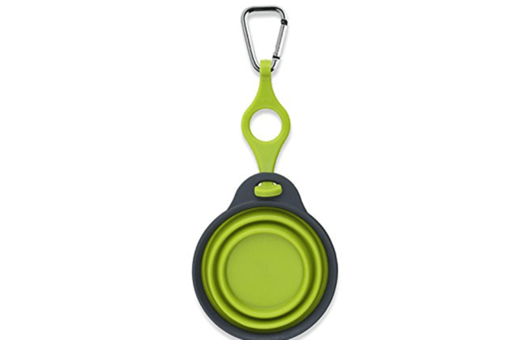 Dexas Popware for Pets Travel Pet Cup with Bottle Holder and Carabiner.