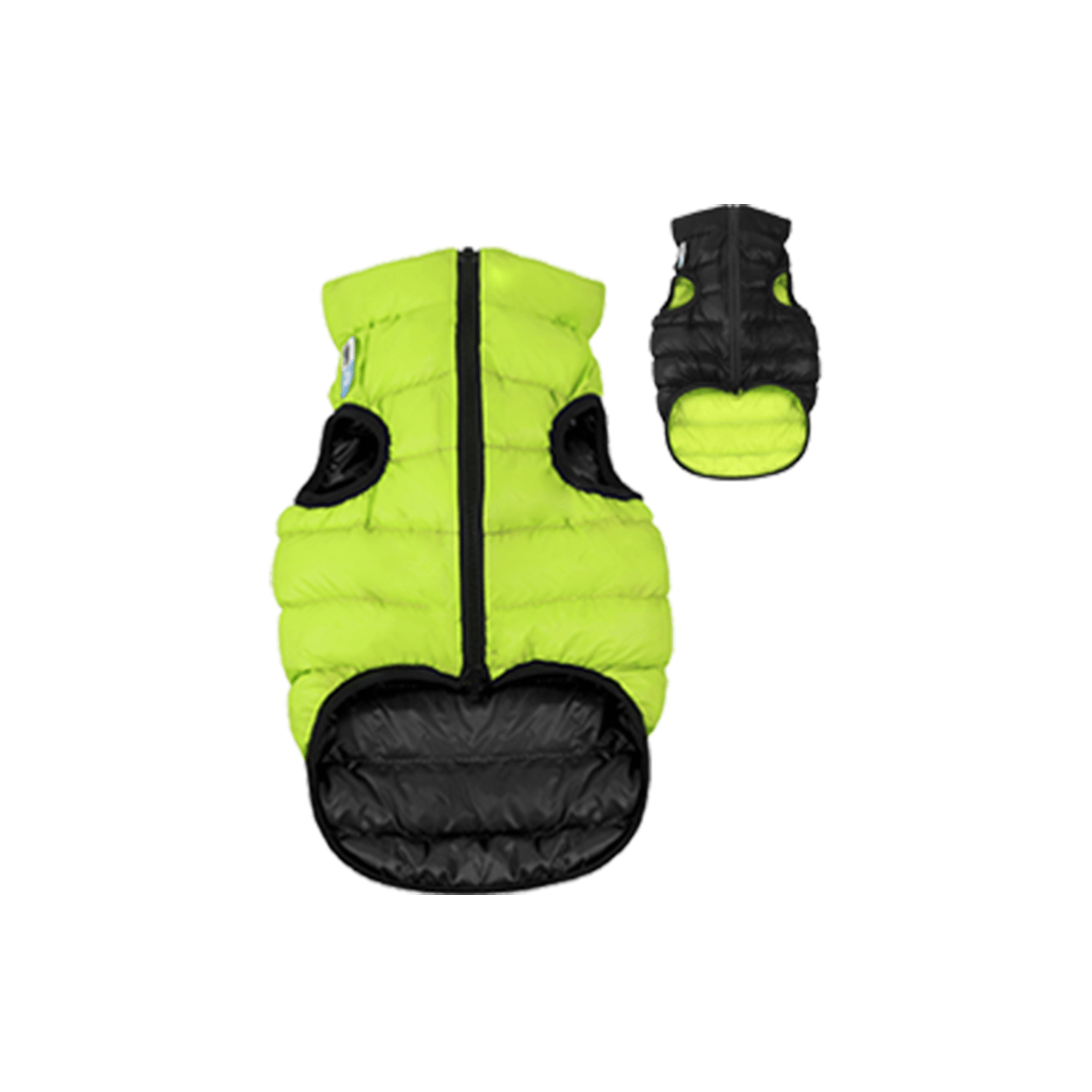 AiryVest Dog Jacket Reversible Jacket - Lime & Black