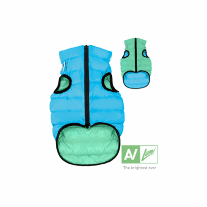 AiryVest Dog Jacket Reversible Jacket - Lime & Blue