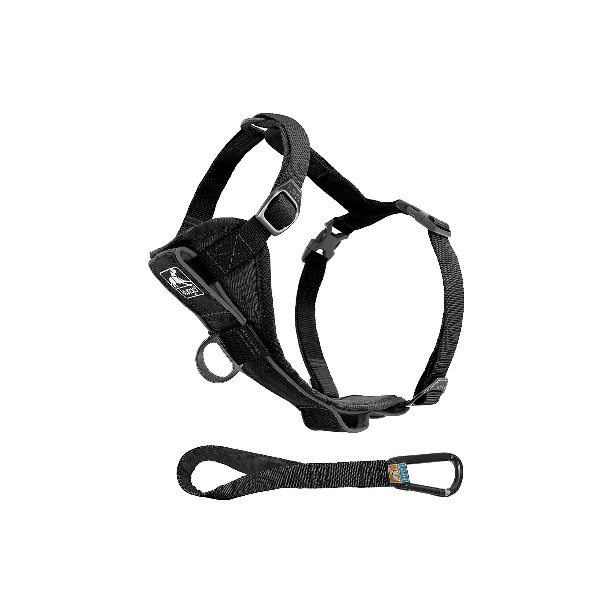 Kurgo Tru-Fit Smart Harness, Dog Harness, Pet Walking Harness, Quick Release Buckles, Front D-Ring for No Pull Training, Includes Dog Seat Belt Tether, For Small, Medium, & Large Dogs.