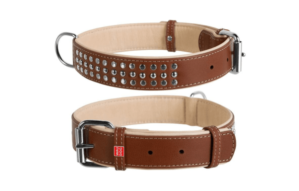 Wau Dog flat leather collar soft and discharged