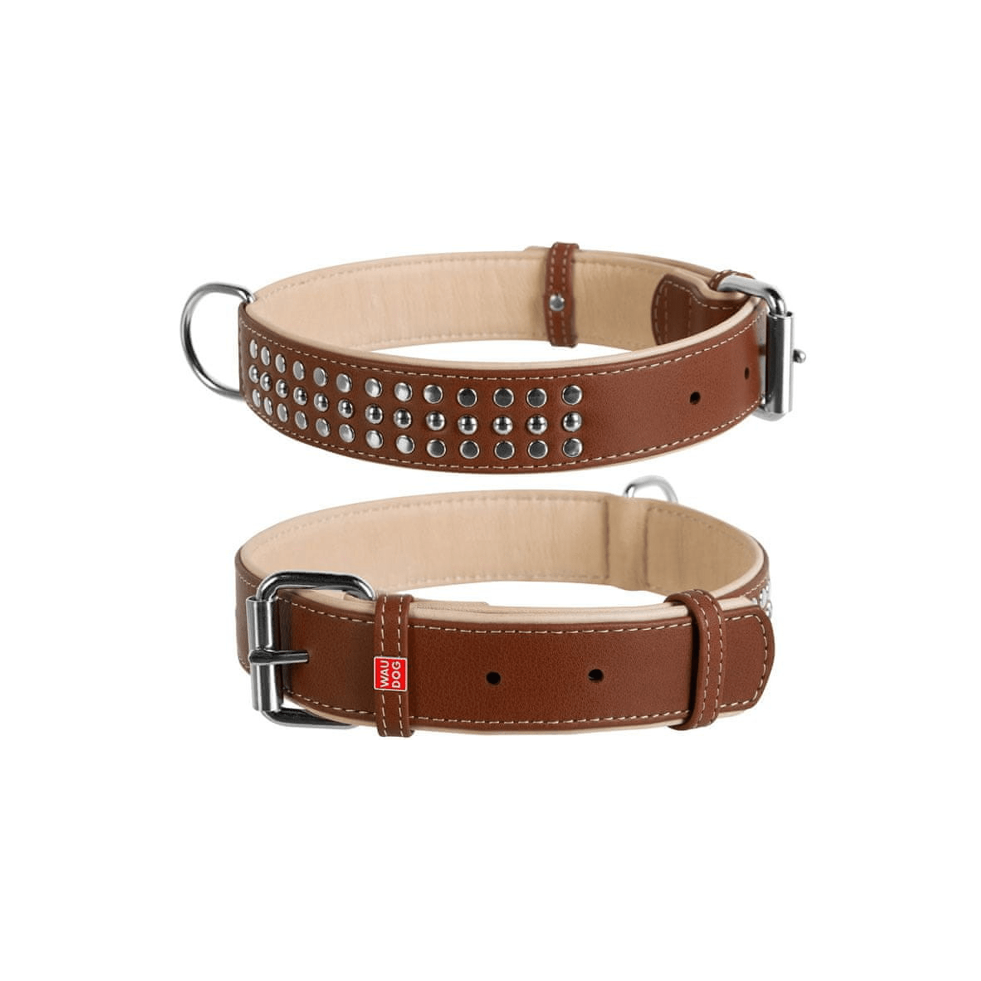 Wau Dog flat leather collar soft and discharged