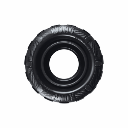KONG - Tires - Durable Rubber Chew Toy and Treat Dispenser for Power Chewers - Medium