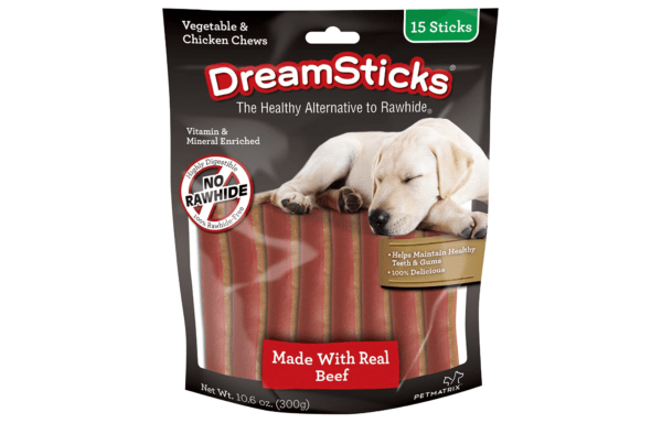 DreamBone DreamSticks, Rawhide-Free Chews for Dogs, with Real Chicken