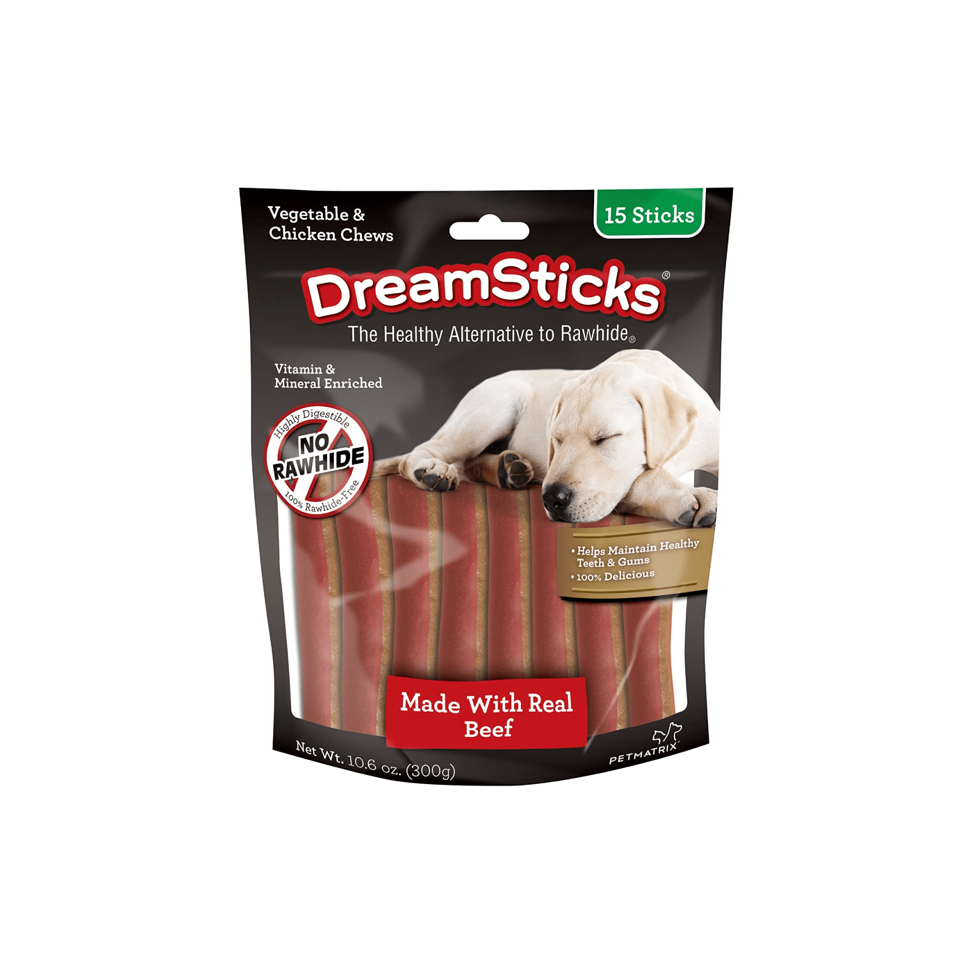 DreamBone DreamSticks, Rawhide-Free Chews for Dogs, with Real Chicken