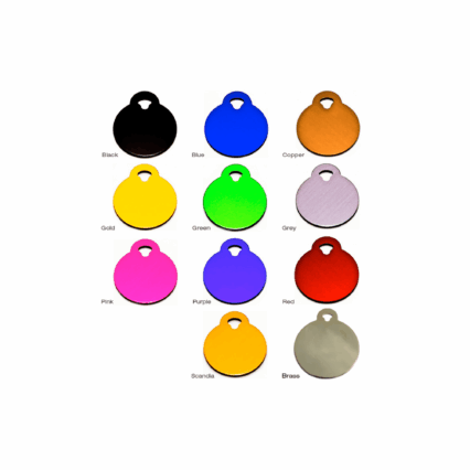 Custom Metal circle Tag