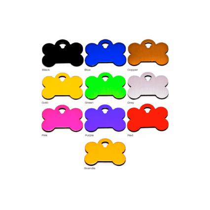 Custom Metal Large Bone Tag
