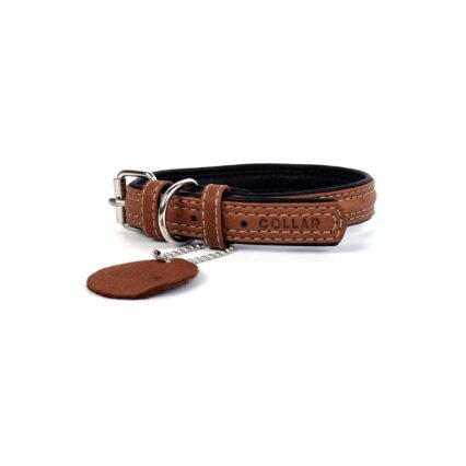 COLLAR Soft Premium Soft Genuine Leather, Brown